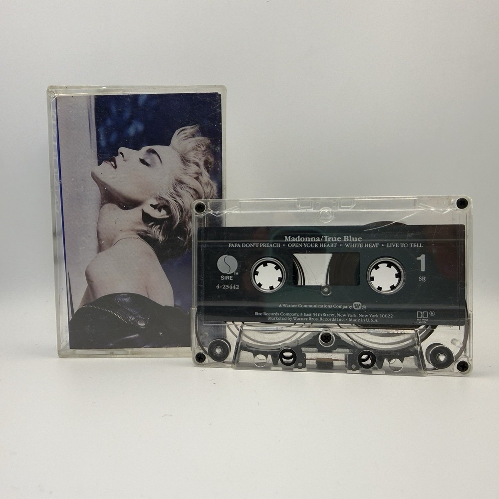 Madonna TRUE BLUE 1986 Cassette Tape SIRE 4-25442